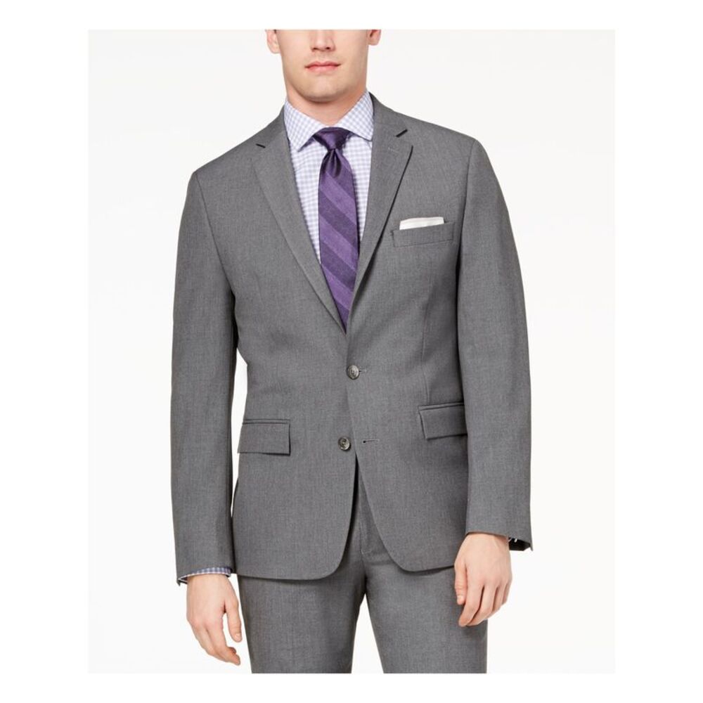RYAN SEACREST Mens Gray Jacket 40L